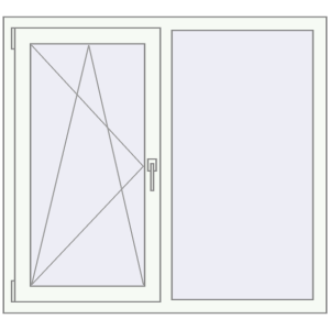 Купити Вікна 1200x1100 мм REHAU Euro 70 Білий (RAL 9016) з двох сторін