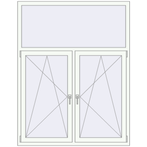 Купити Вікна 1400x1800 мм REHAU Euro 70 Білий (RAL 9016) з двох сторін