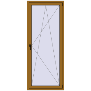 Купити Вікна 840x2030 мм REHAU Euro 70 LIGHT_OAK з двох сторін