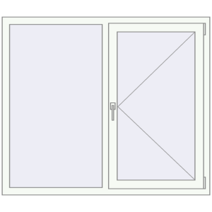 Купити Вікна 1400x1200 мм REHAU SYNEGO MD Білий (RAL 9016) з двох сторін