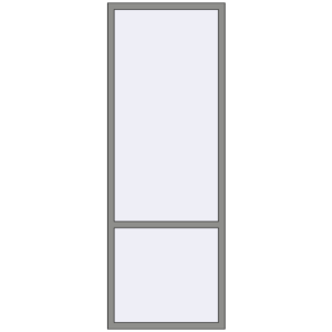 Купити Вікна 900x2500 мм Altest Pony 375 RAL 9007 Grey aluminium з двох сторін
