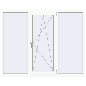 Купити Вікна 1720x1350 мм REHAU Euro 70 Білий (RAL 9016) з двох сторін