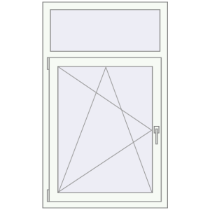 Купити Вікна 825x1360 мм REHAU Euro 70 Білий (RAL 9016) з двох сторін