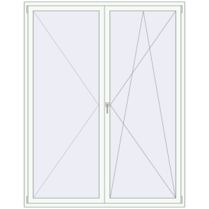 Купити Вікна 1800x2300 мм REHAU Brillant-Design Білий (RAL 9016) з двох сторін