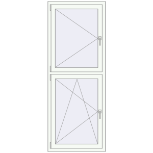 Купити Вікна 770x2010 мм REHAU Brillant-Design Білий (RAL 9016) з двох сторін