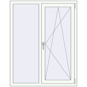 Купити Вікна 1130x1420 мм REHAU Euro 70 Білий (RAL 9016) з двох сторін