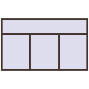 Купити Вікна 2500x1500 мм Altest Pony 375 RAL 8017 Chocolate brown з двох сторін