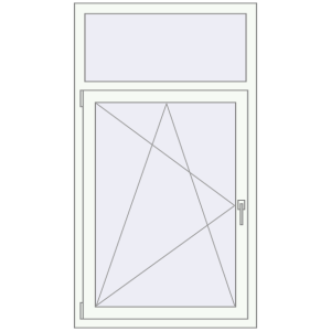 Купити Вікна 870x1550 мм REHAU Euro 70 Білий (RAL 9016) з двох сторін