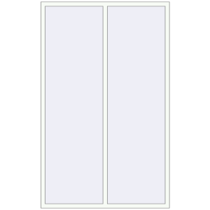 Купити Вікна 1500x2400 мм REHAU Brillant-Design Білий (RAL 9016) з двох сторін