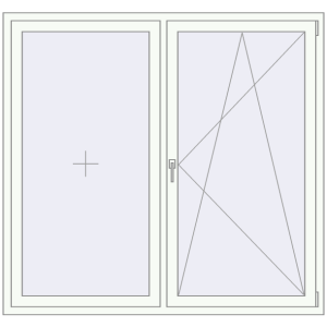 Купити Вікна 1700x1600 мм REHAU SYNEGO MD Білий (RAL 9016) з двох сторін
