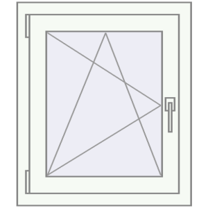 Купити Вікна 575x730 мм REHAU Brillant-Design Білий (RAL 9016) з двох сторін