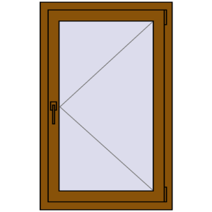 Купити Вікна 700x1100 мм REHAU Euro 60 GOLDEN OAK з двох сторін
