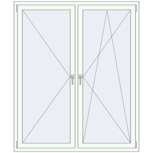 Купити Вікна 1500x1800 мм REHAU Euro 70 Білий (RAL 9016) з двох сторін