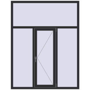 Купити Вікна 1550x2000 мм REHAU Euro 60 ANTHRACITE_GREY_GLATT з двох сторін