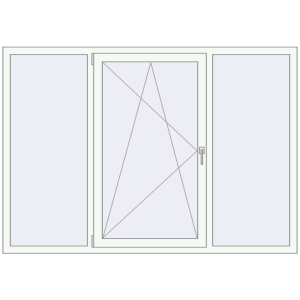 Купити Вікна 2000x1400 мм REHAU Euro 70 Білий (RAL 9016) з двох сторін