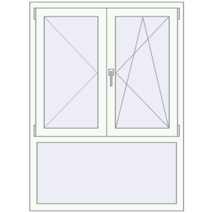 Купити Вікна 1070x1450 мм REHAU Euro 70