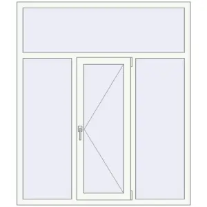 Купити Вікна 1460x1710 мм REHAU Euro 70 ANTHRACITE_GREY_STRUKTURAL ззовні