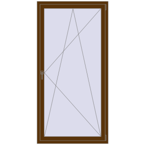 Купити Вікна 1000x2000 мм REHAU Euro 60 WALNUT з двох сторін