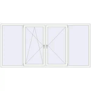 Купити Вікна 2960x1440 мм REHAU Euro 60 Білий (RAL 9016) з двох сторін