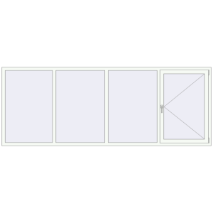 Купити Вікна 3200x1200 мм REHAU SYNEGO MD ANTHRACITE_GREY_STRUKTURAL ззовні