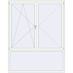 Купити Вікна 1810x2300 мм REHAU Euro 60 Білий (RAL 9016) з двох сторін
