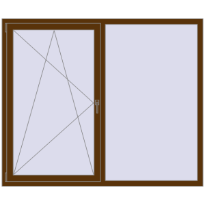 Купити Вікна 1800x1500 мм REHAU Euro 60 WALNUT з двох сторін