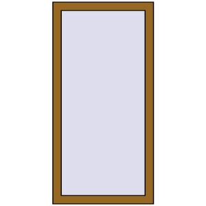 Купити Вікна 600x1200 мм REHAU Brillant-Design LIGHT_OAK з двох сторін