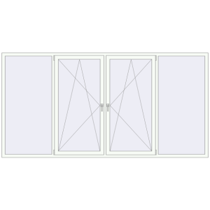 Купити Вікна 3230x1640 мм REHAU Euro 60 Білий (RAL 9016) з двох сторін