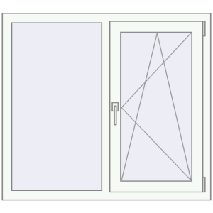 Купити Вікна 1140x1010 мм REHAU Euro 70 Білий (RAL 9016) з двох сторін