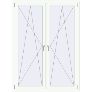 Купити Вікна 1320x1800 мм REHAU Euro 70 Білий (RAL 9016) з двох сторін