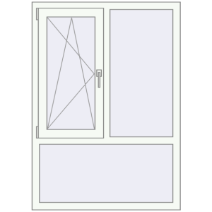 Купити Вікна 1000x1400 мм REHAU Euro 70 Білий (RAL 9016) з двох сторін