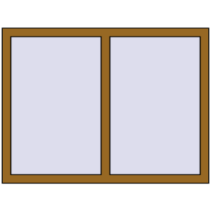 Металопластикове вікно 1200x900 мм Двостулкове (комплектація: Базова). Вид зсередини Купити Вікна 1200x900 мм REHAU Euro 60 LIGHT_OAK з двох сторін