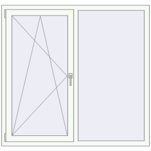 Купити Вікна 1350x1350 мм REHAU Euro 60 Білий (RAL 9016) з двох сторін