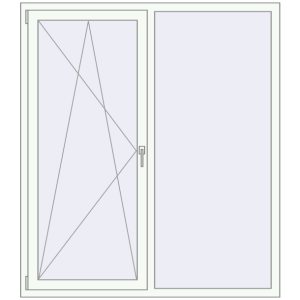 Купити Вікна 1500x1700 мм REHAU Brillant-Design Білий (RAL 9016) з двох сторін