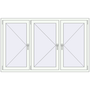 Купити Вікна 1800x1095 мм REHAU Euro 60 Білий (RAL 9016) з двох сторін
