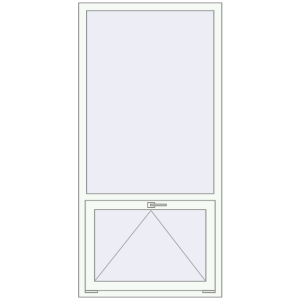 Купити Вікна 900x1850 мм REHAU Euro 70 Білий (RAL 9016) з двох сторін