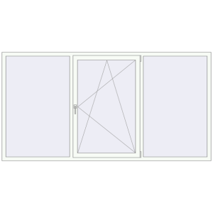 Купити Вікна 2700x1400 мм REHAU Euro 60