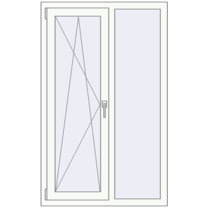Купити Вікна 900x1450 мм REHAU Euro 60 Білий (RAL 9016) з двох сторін