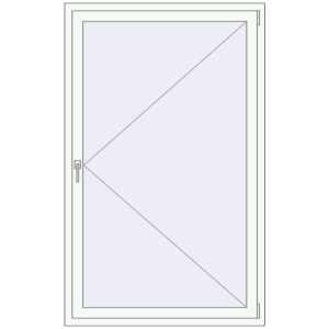 Купити Вікна 1100x1770 мм REHAU Euro 70 Білий (RAL 9016) з двох сторін