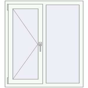 Купити Вікна 1000x1100 мм REHAU Euro 60 Білий (RAL 9016) з двох сторін