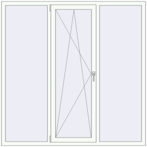 Купити Вікна 1800x1800 мм REHAU SYNEGO MD Білий (RAL 9016) з двох сторін