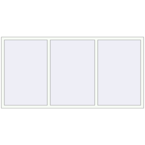 Купити Вікна 2400x1200 мм REHAU Euro 60 Білий (RAL 9016) з двох сторін