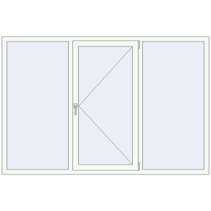 Купити Вікна 2090x1400 мм REHAU Euro 60 Білий (RAL 9016) з двох сторін