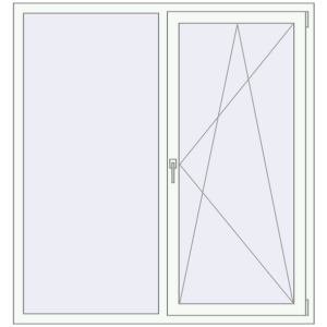 Купити Вікна 1500x1600 мм REHAU SYNEGO MD Білий (RAL 9016) з двох сторін