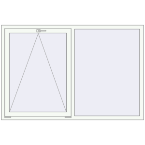 Купити Вікна 1800x1200 мм REHAU Brillant-Design Білий (RAL 9016) з двох сторін