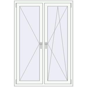 Купити Вікна 1130x1610 мм REHAU Euro 60 Білий (RAL 9016) з двох сторін