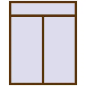 Купити Вікна 1375x1700 мм REHAU Euro 70 WALNUT з двох сторін