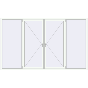 Купити Вікна 3000x1800 мм REHAU Euro 70 Білий (RAL 9016) з двох сторін