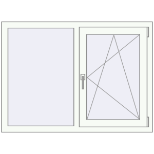 Купити Вікна 1195x875 мм REHAU Euro 70 Білий (RAL 9016) з двох сторін