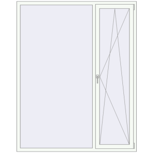 Купити Вікна 1700x2130 мм REHAU Brillant-Design Білий (RAL 9016) з двох сторін